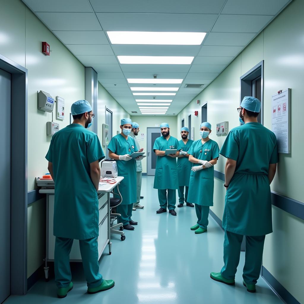 Pakistani Medical Professionals in a Hospital Setting