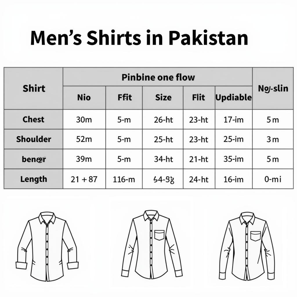 Finding the right shirt size online in Pakistan