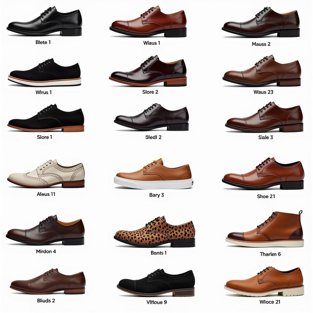 Variety of Pakistani Shoe Brands