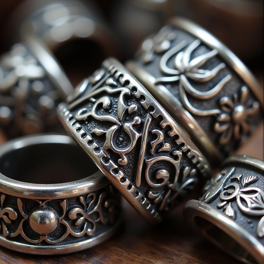 Traditional Pakistani Silver Ring Designs