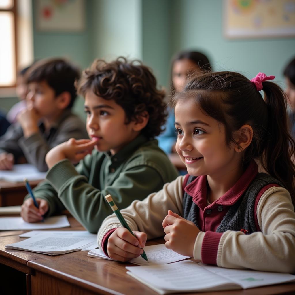 Pakistani Students Learning