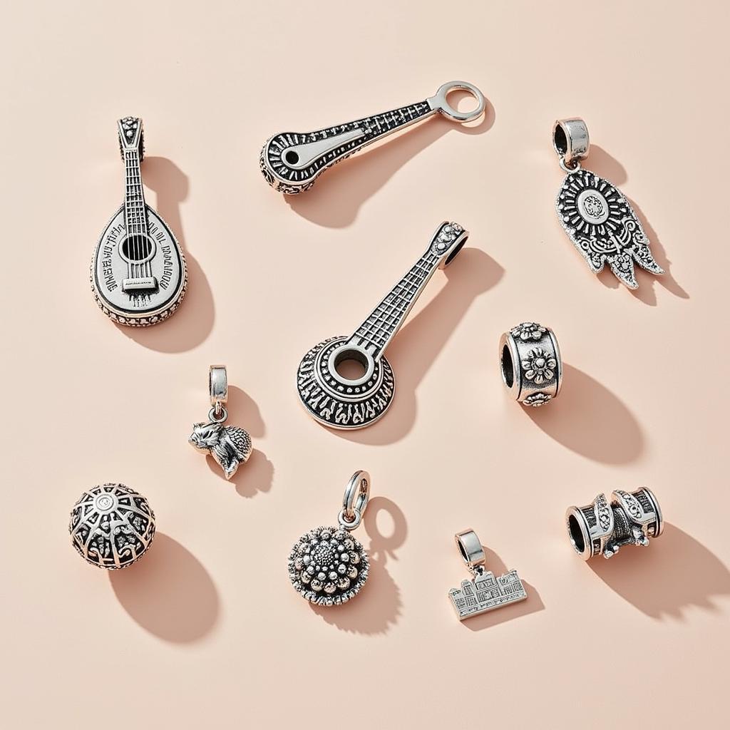 Pandora charms representing Pakistani culture