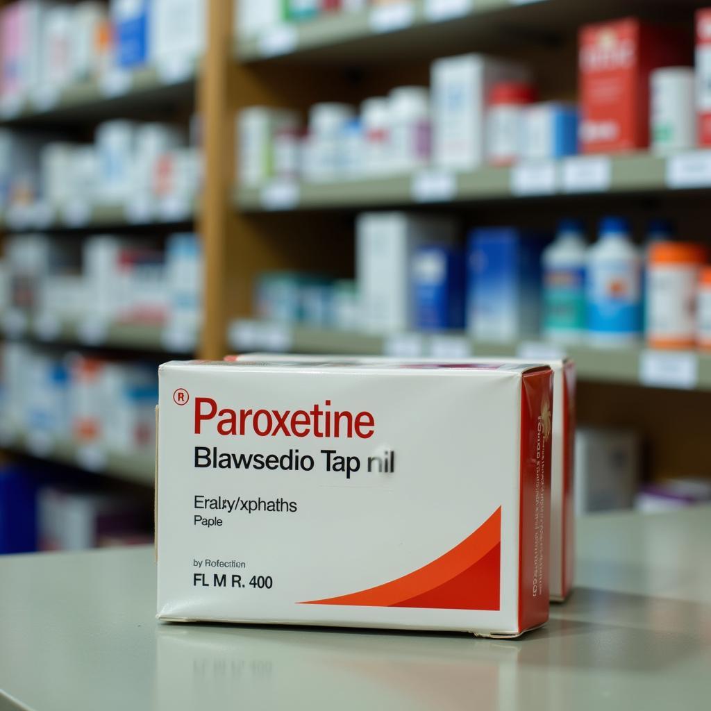 Paroxetine available at a pharmacy in Pakistan