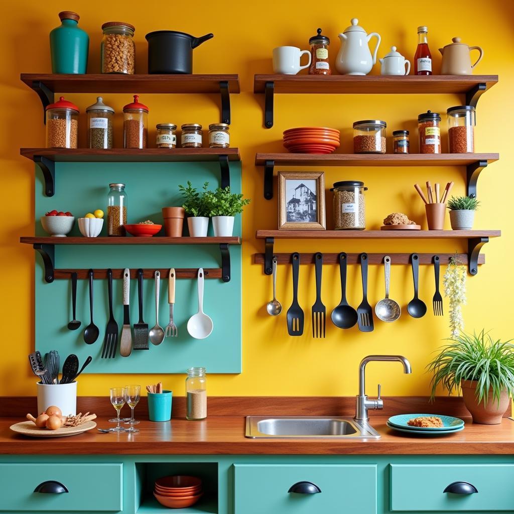 Pegboard Organization in a Pakistani Kitchen