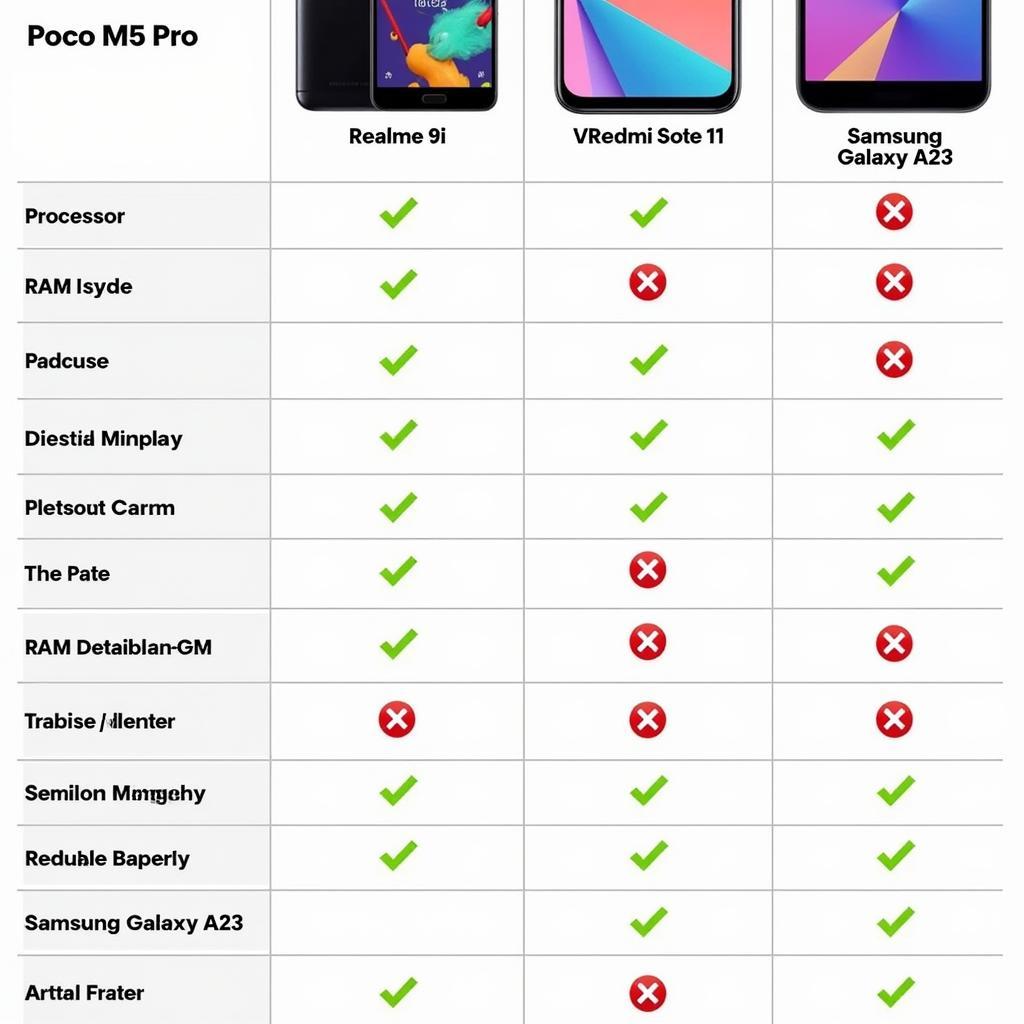 Poco M5 Pro vs. Competitors