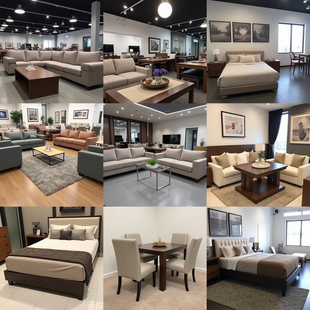 Showroom Display of Popular Pakistan Furniture Brands