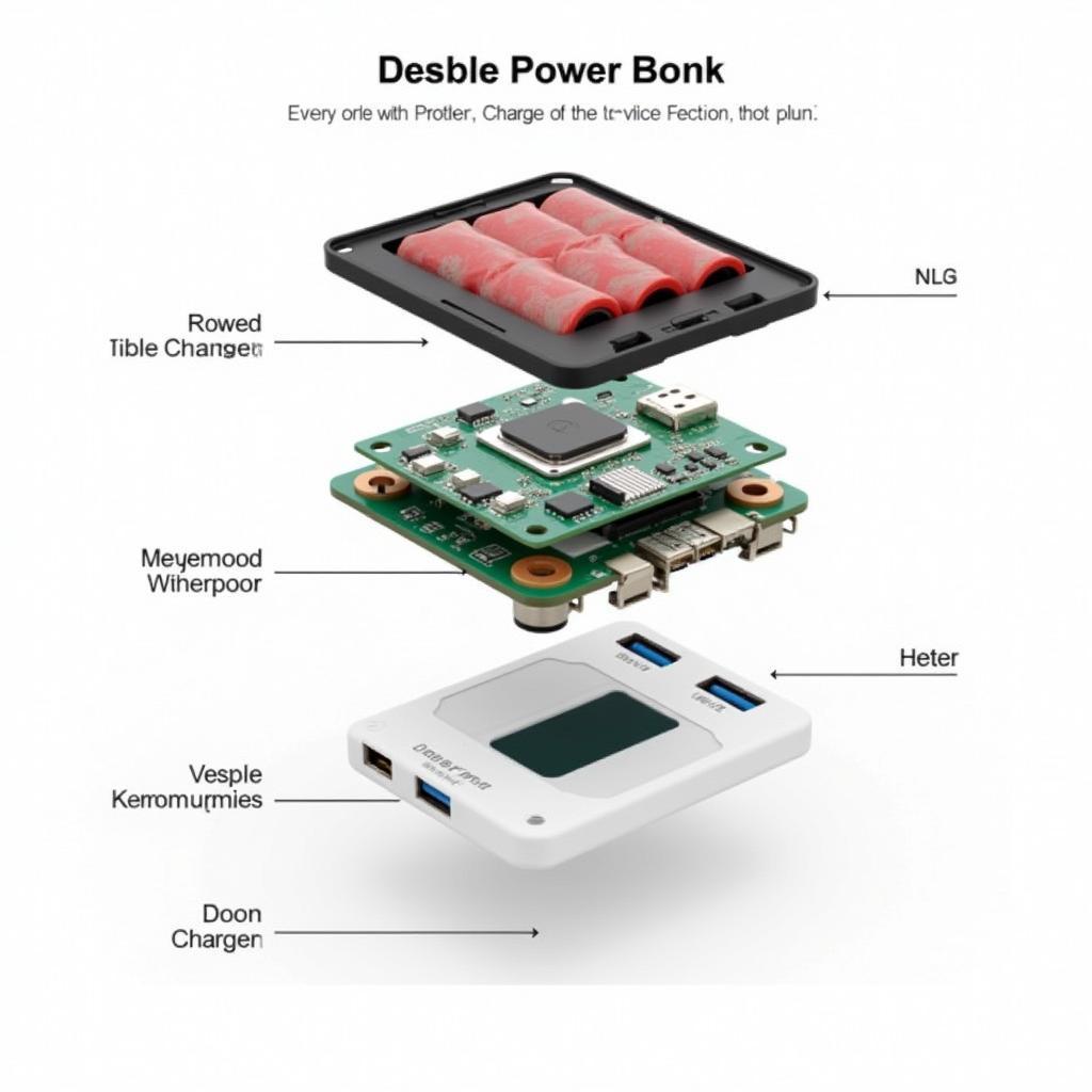 Power Bank Module Components Diagram