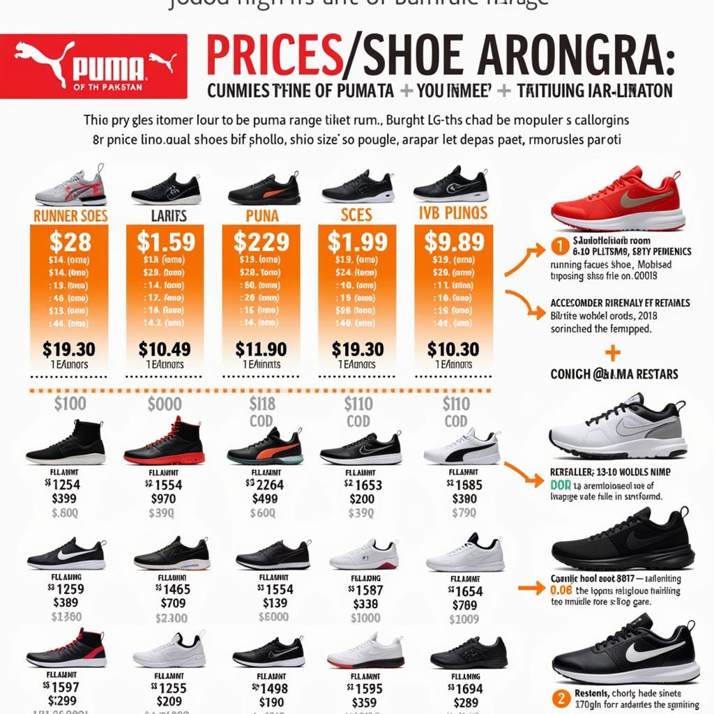 Puma Shoes Price Range in Pakistan