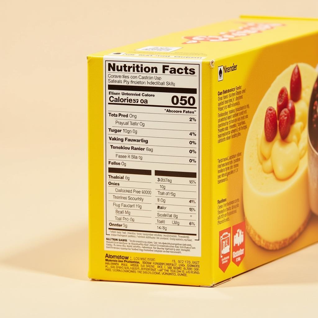 Rafhan Custard Nutritional Information