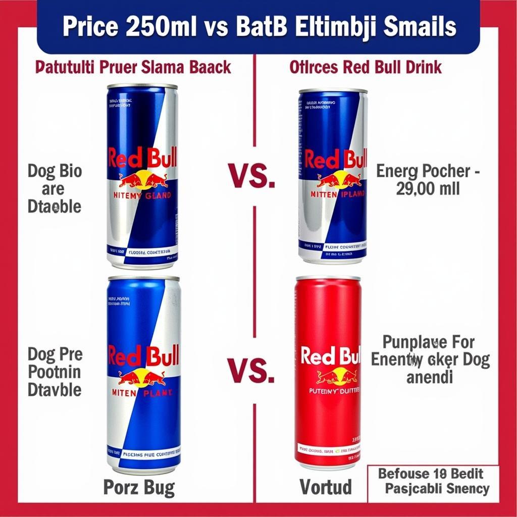 Price comparison chart of Red Bull versus other energy drink brands in Pakistan