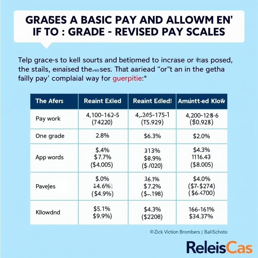 Revised Pay Scale Chart Pakistan 2022-23