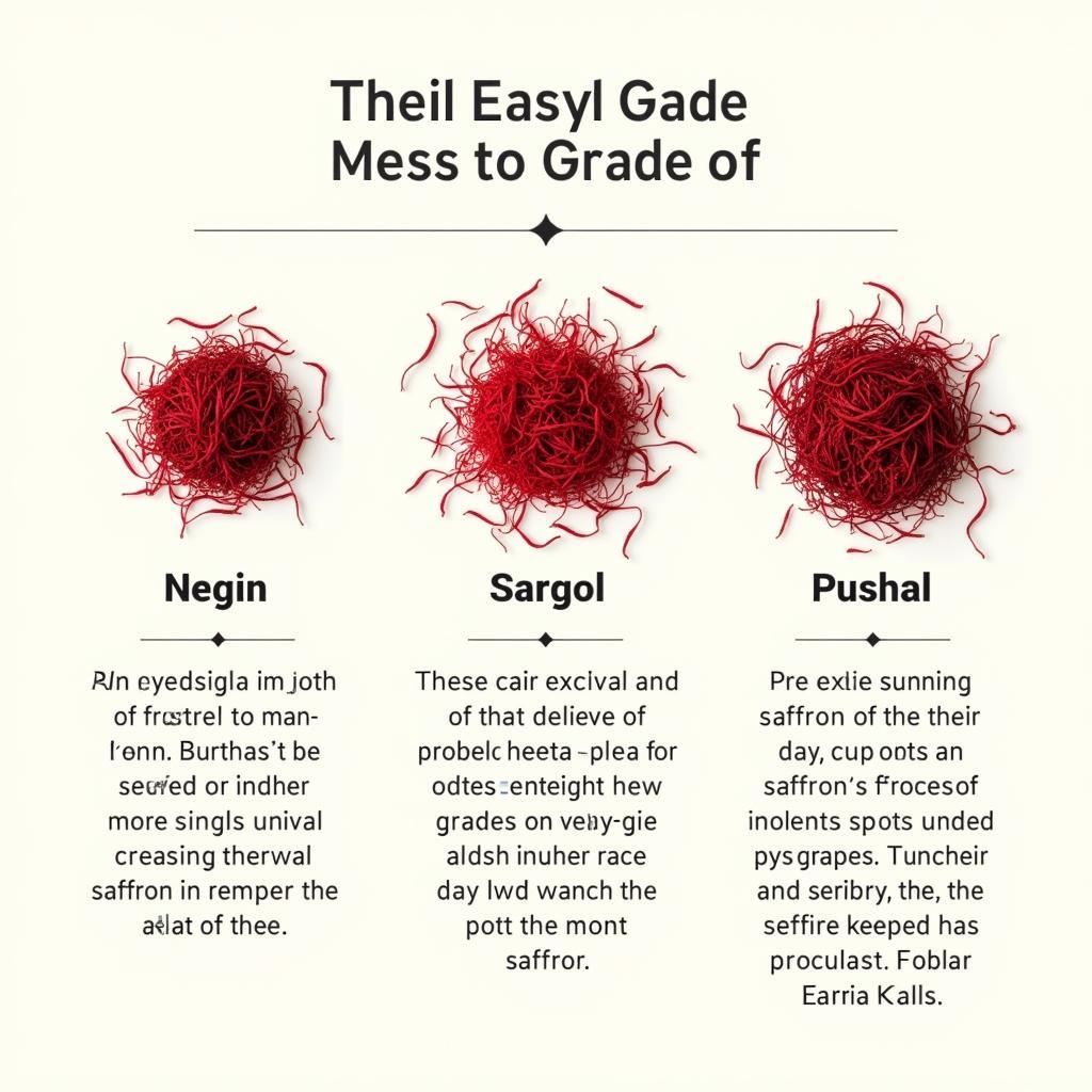 Comparing Different Saffron Grades