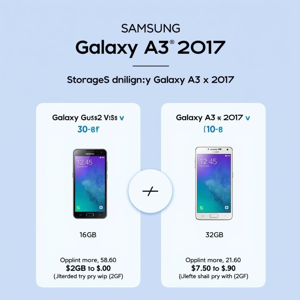 Samsung Galaxy A3 2017 Storage Options