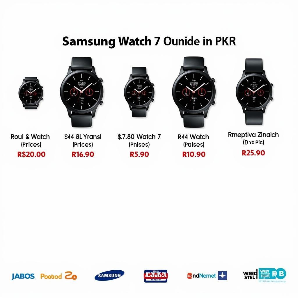 Samsung Watch 7 Price in Pakistan: A visual representation of the watch with price tags in Pakistani Rupees