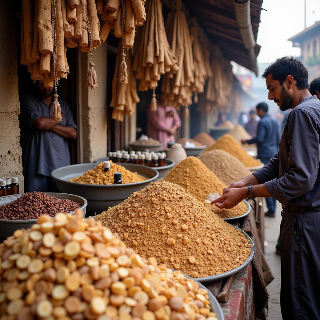 Sandalwood Market in Pakistan