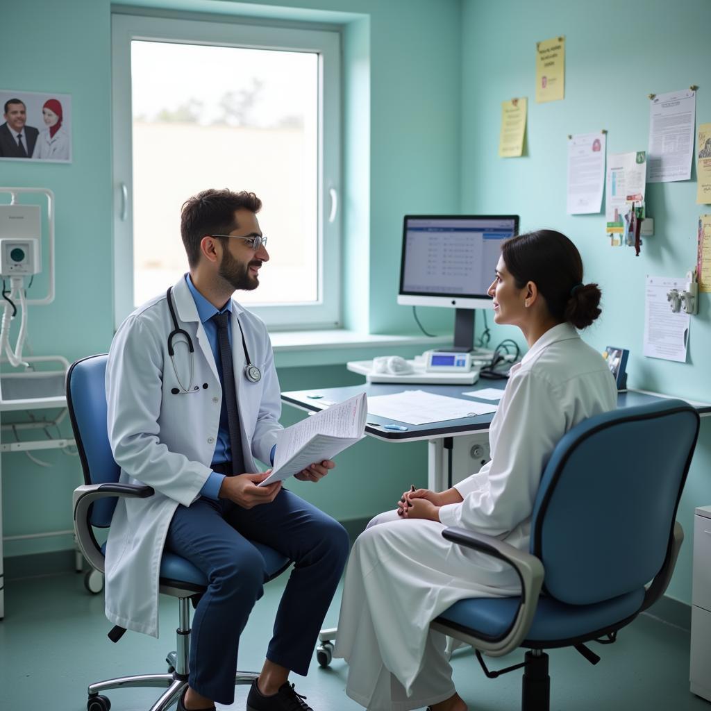 Doctor Consulting Patient in Pakistan