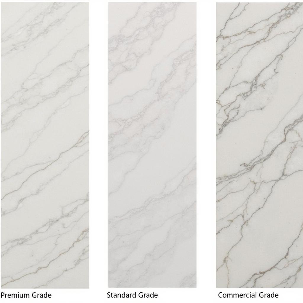 Different Grades of Sunny Grey Marble