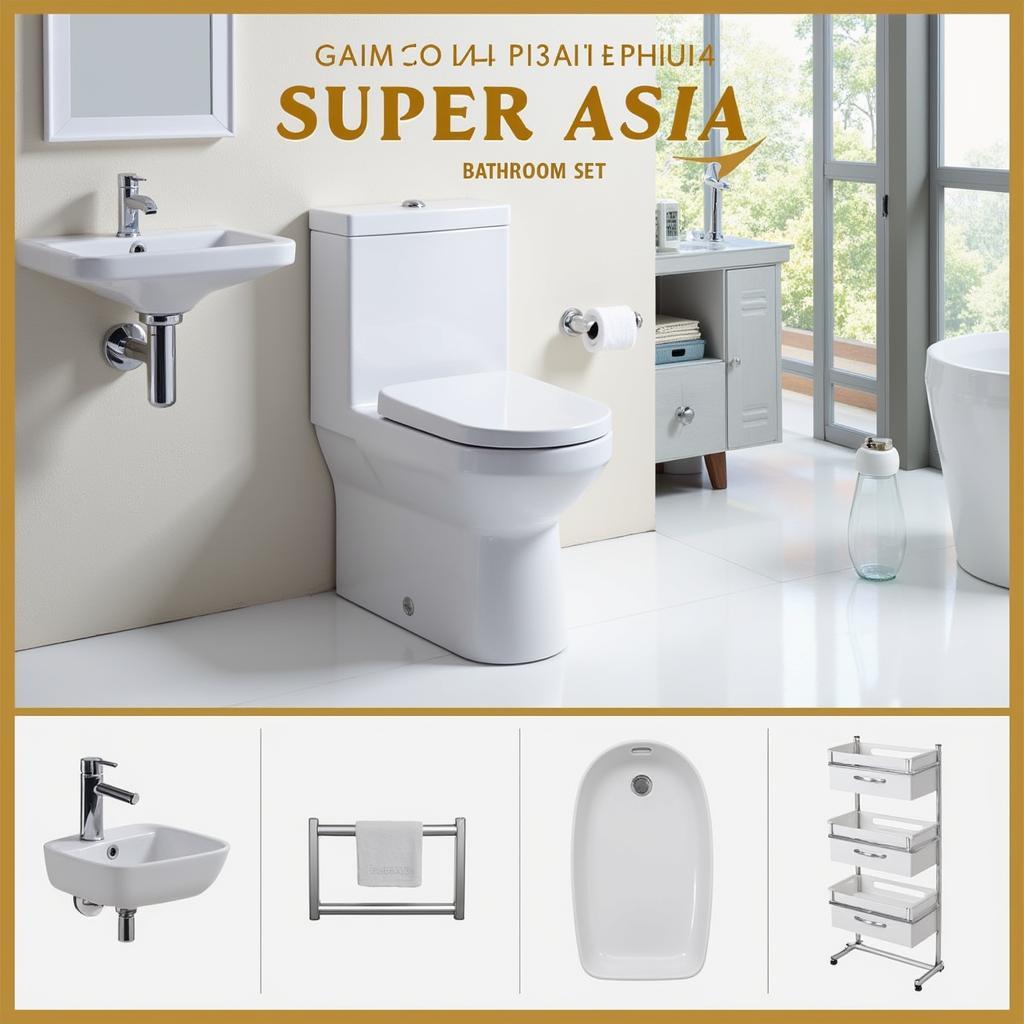 Example of a Super Asia Bathroom Set