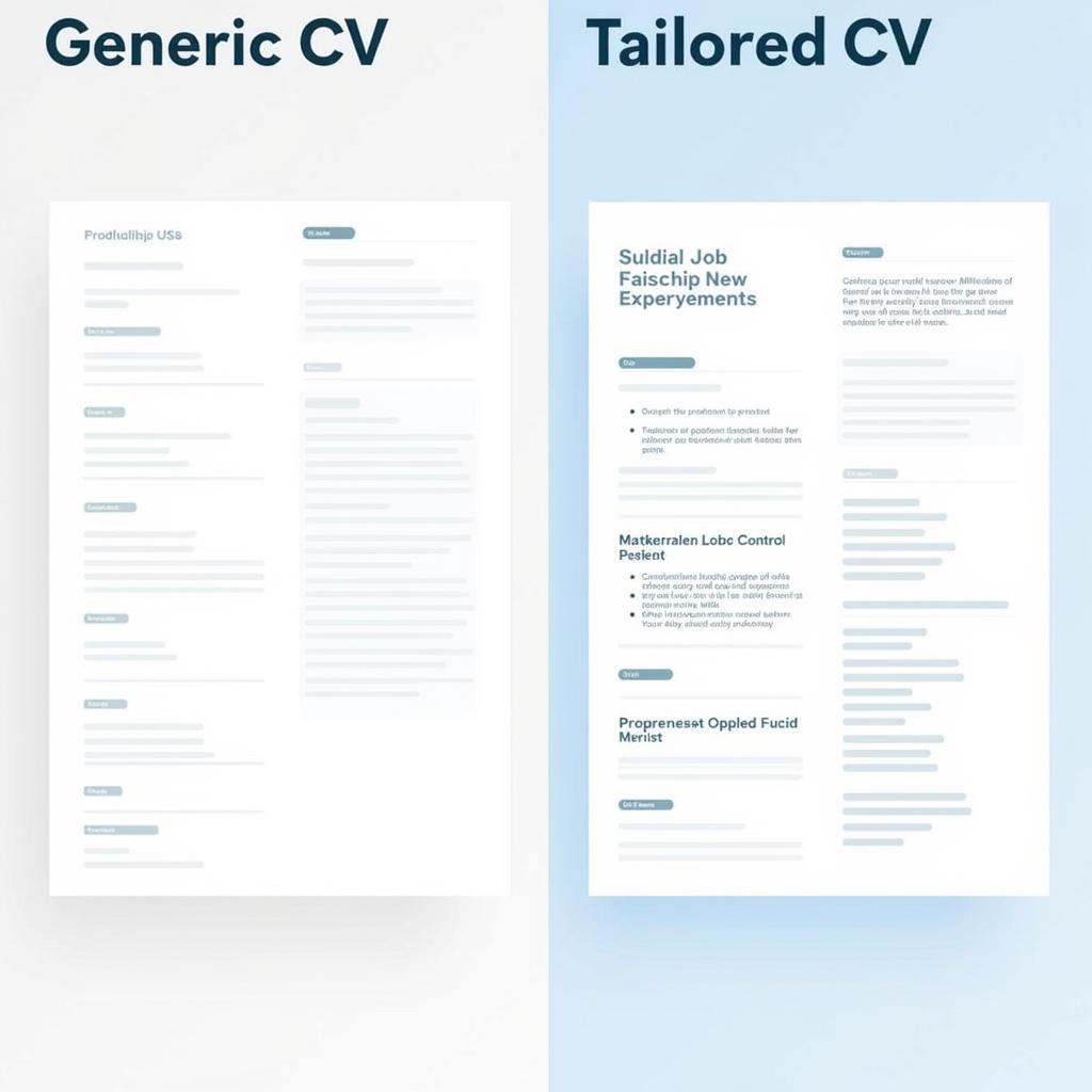 Example of a tailored CV