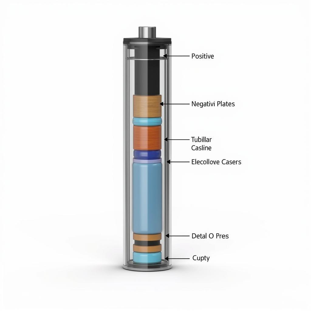 Tall Tubular Battery Internal Structure