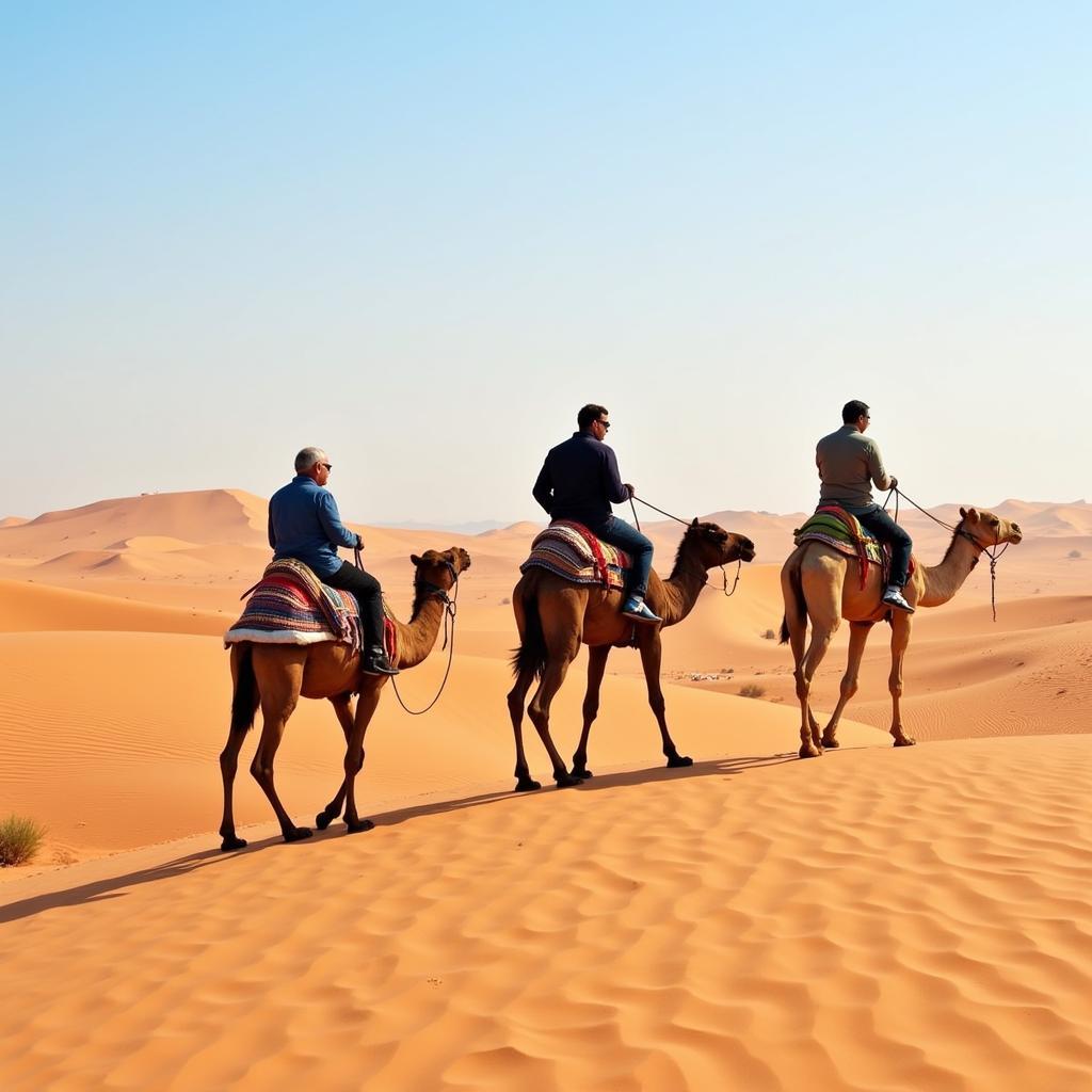 Camel Ride in Thar Desert During Winter