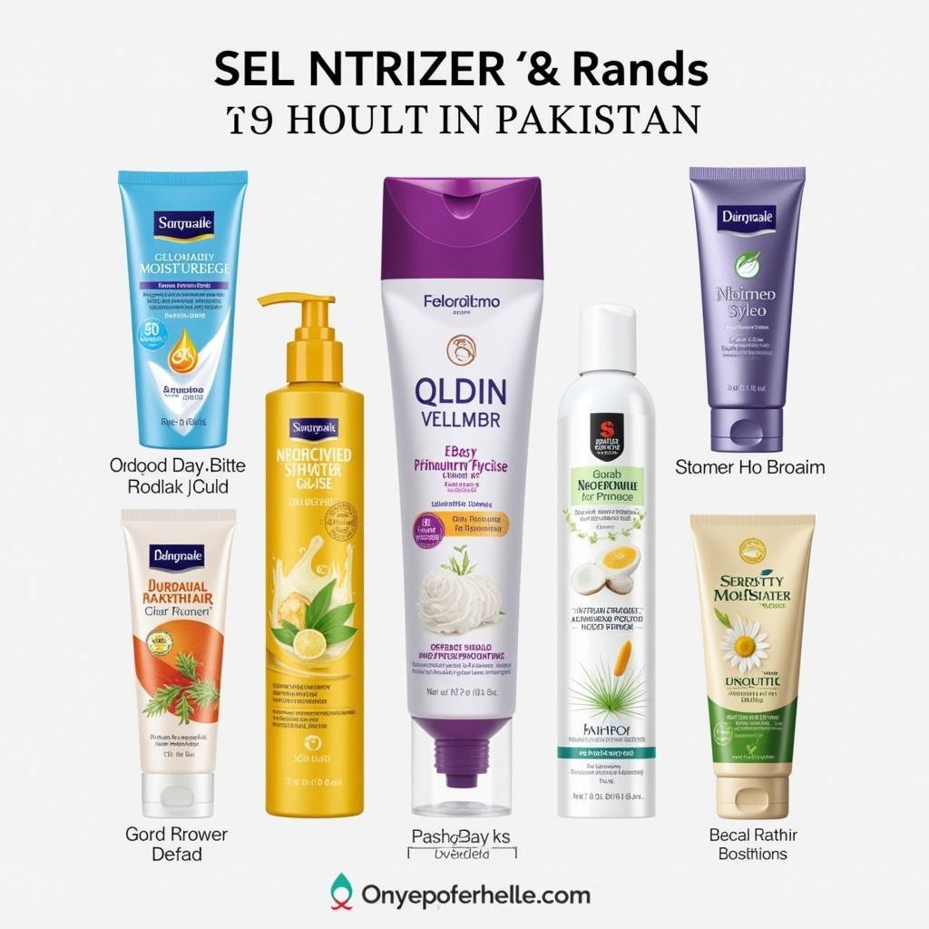 Top moisturizers for dry skin available in Pakistan - A collection of popular moisturizer brands.