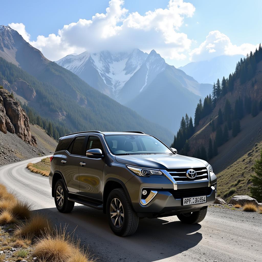 Toyota Fortuner on Pakistani Roads