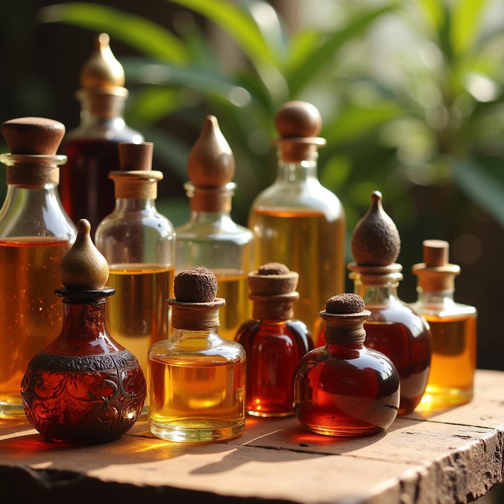 Traditional Attar Bottles Containing Kasturi