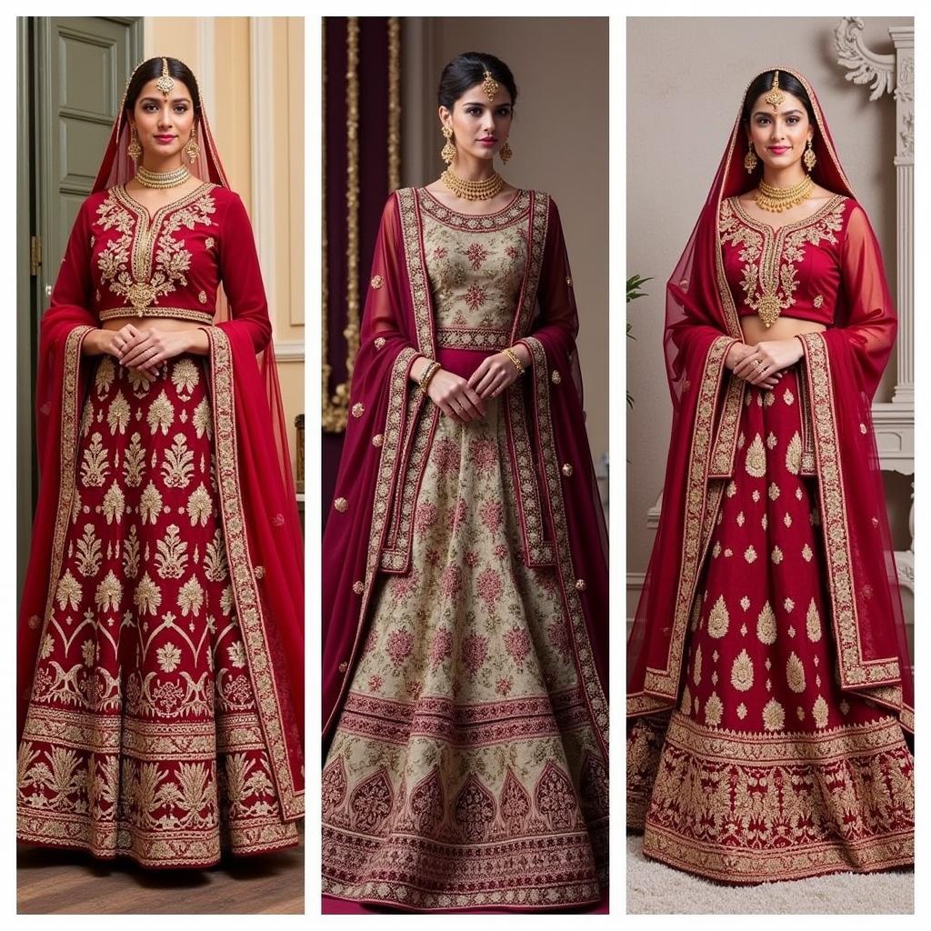 Traditional Pakistani Wedding Dresses Showcase Intricate Embroidery and Rich Colors