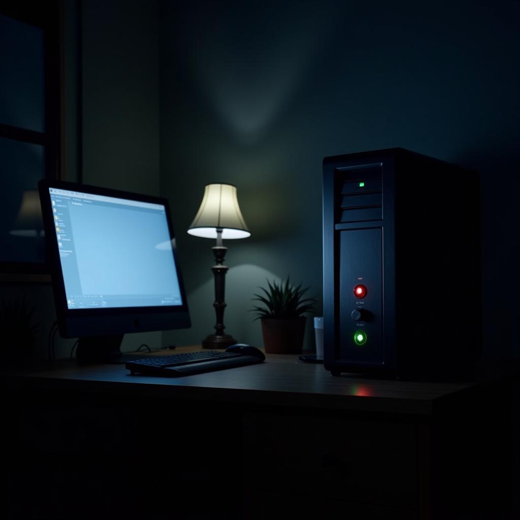 UPS voltage protector providing backup power during an outage in Pakistan