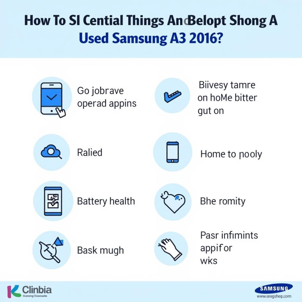 Used Samsung A3 2016 Checklist