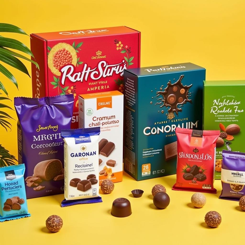 Variety of Imported Chocolates