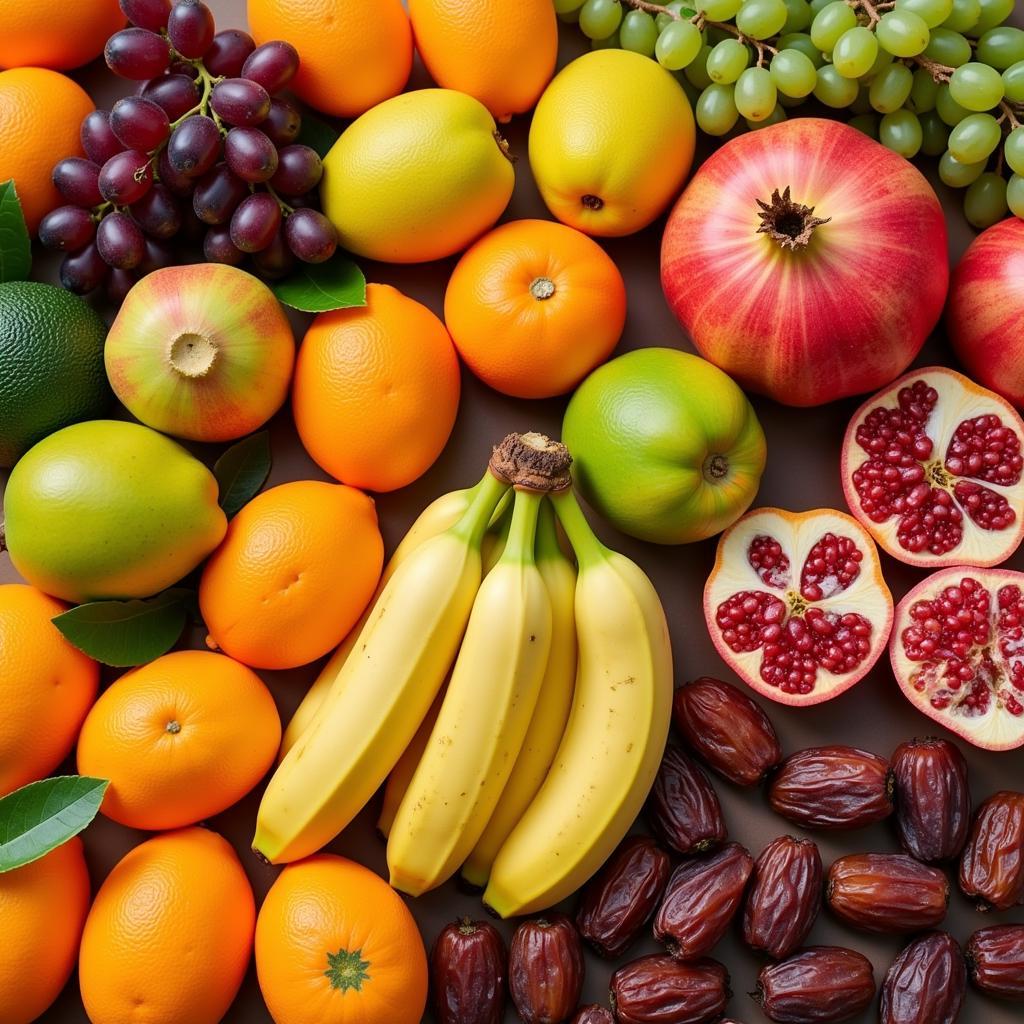 A Variety of Pakistani Fruits