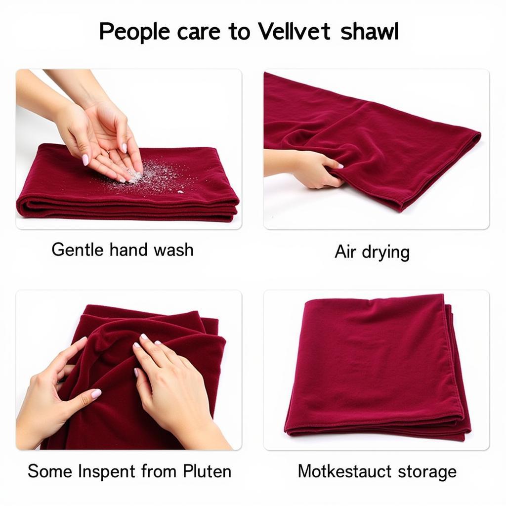 Velvet Shawl Care Tips