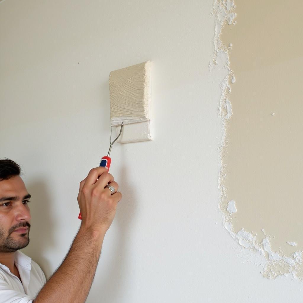 Applying Weathershield paint in Pakistan