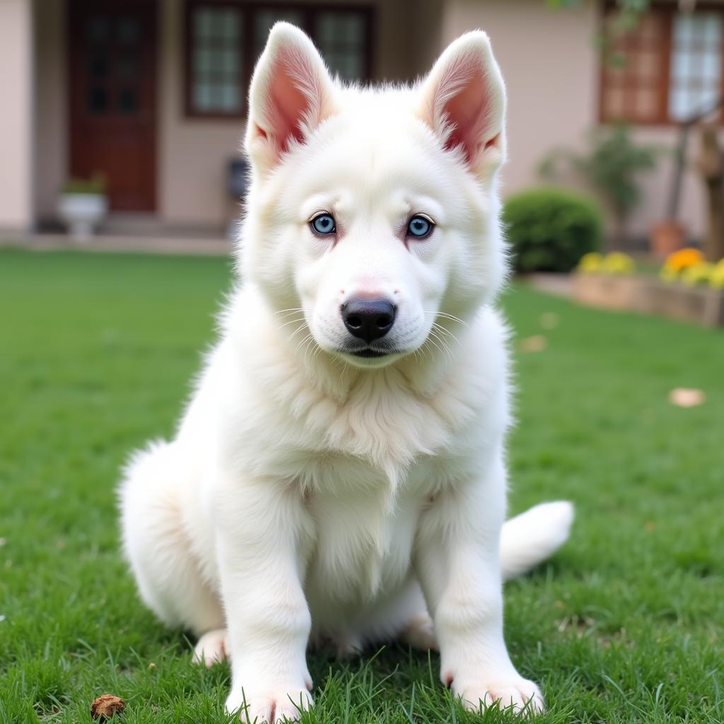 White German Shepherd Puppy in Pakistan