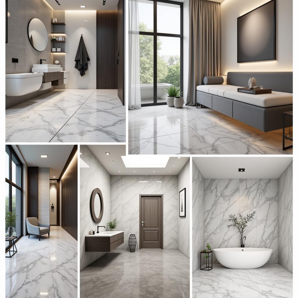 Different Applications of Ziarat Grey Marble