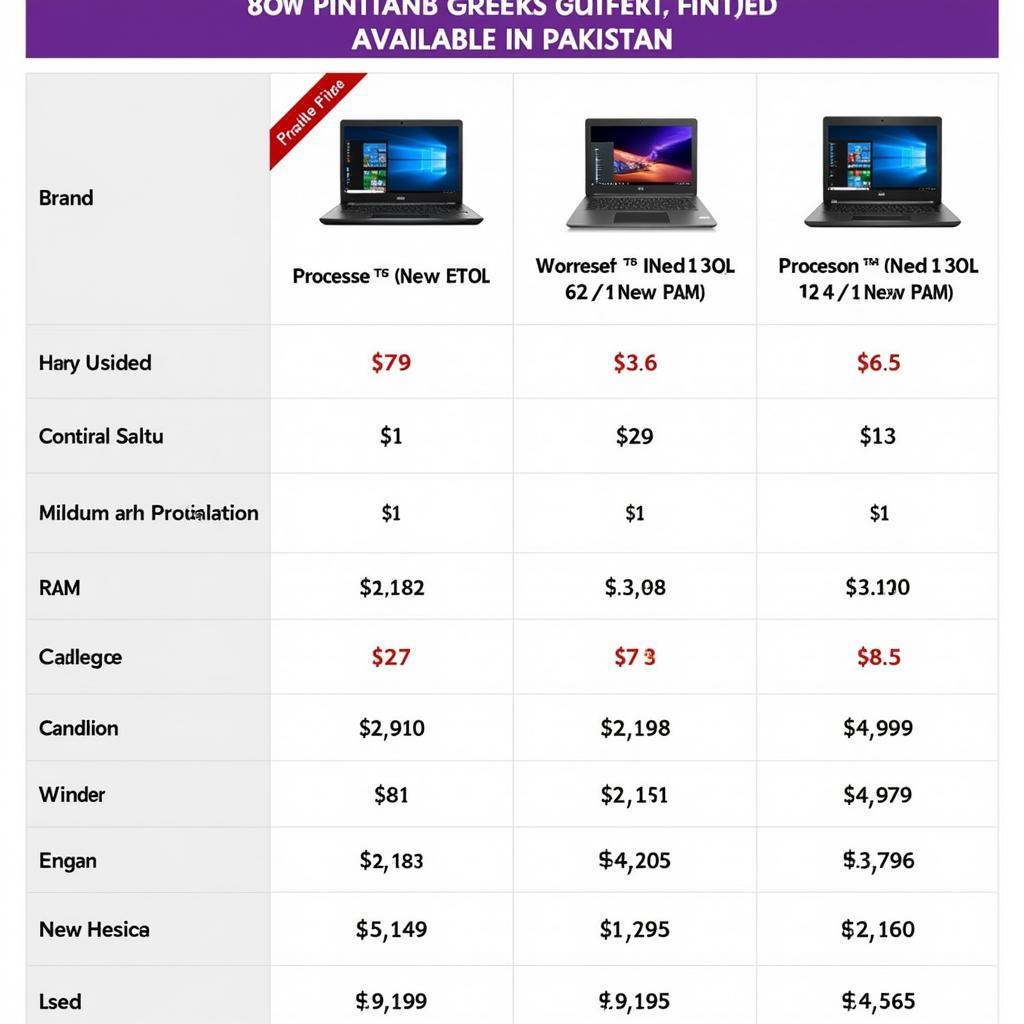 4th Generation Laptop Price Comparison in Pakistan