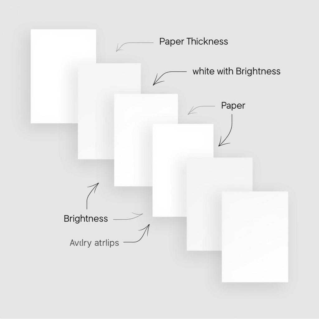 A4 Paper Quality Comparison: Different GSM and Brightness Levels