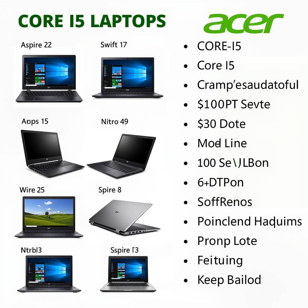 Different Acer Core i5 Laptop Models Available in Pakistan