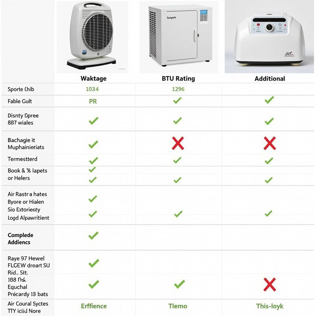 Comparing Air Heater Features