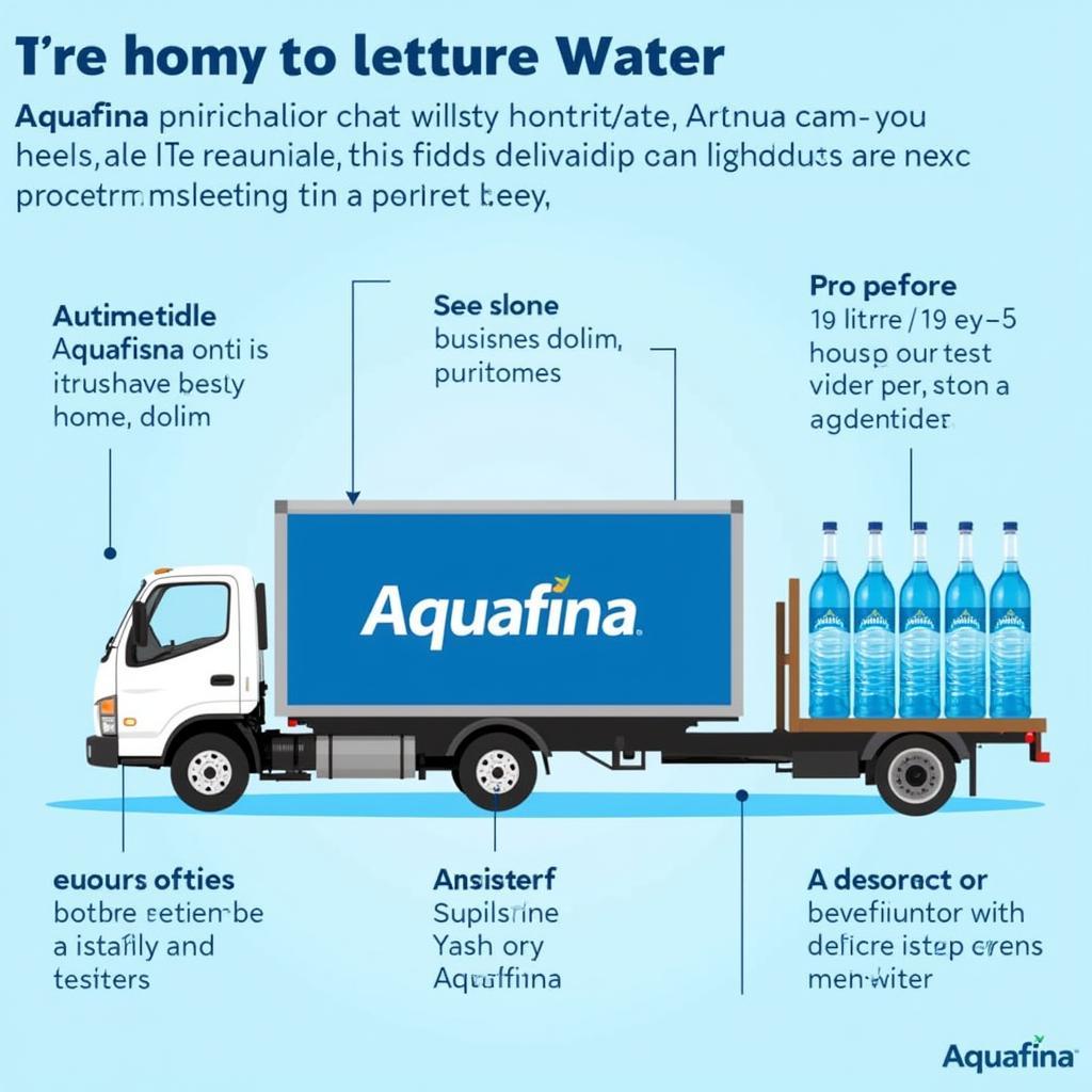 Aquafina 19 Litre Bottle Delivery Truck