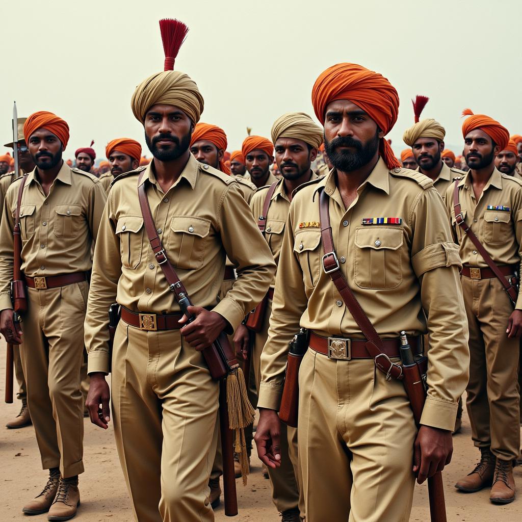 Arain Soldiers in British Indian Army