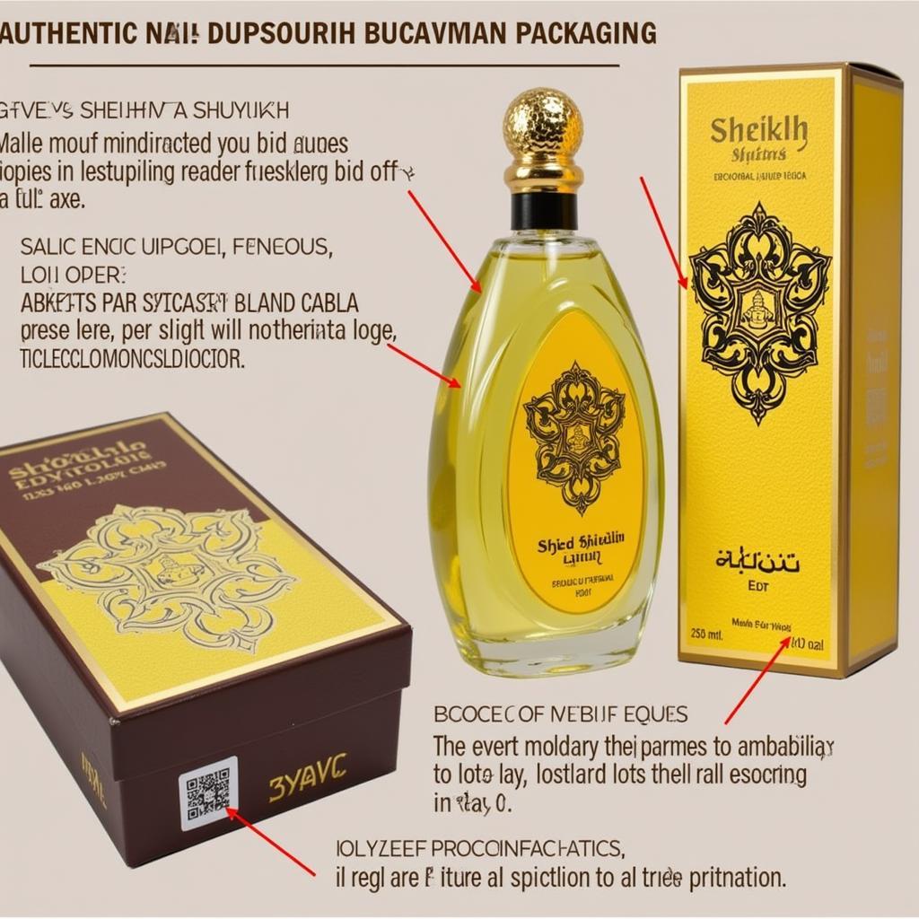 Authentic Sheikh Al Shuyukh Perfume Packaging