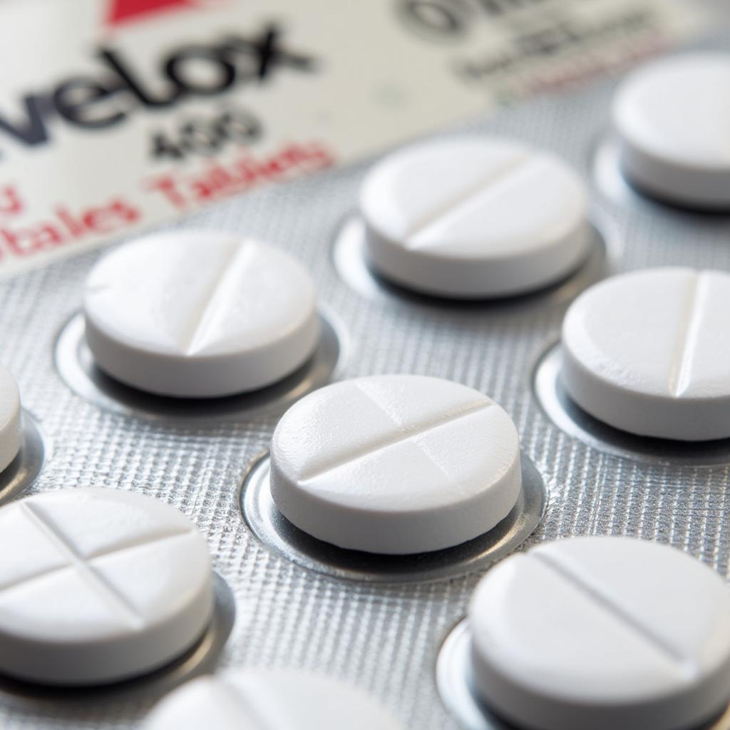 Avelox 400 mg tablets in packaging