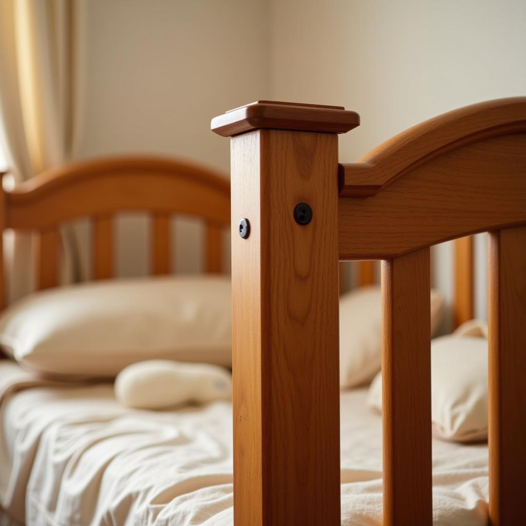 Wooden Baby Cot Bed in Pakistan