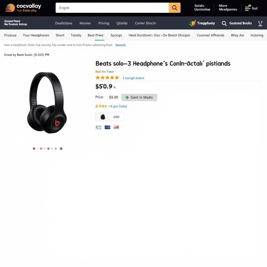 Beats Solo 3 headphones listed for sale on a Pakistani online marketplace