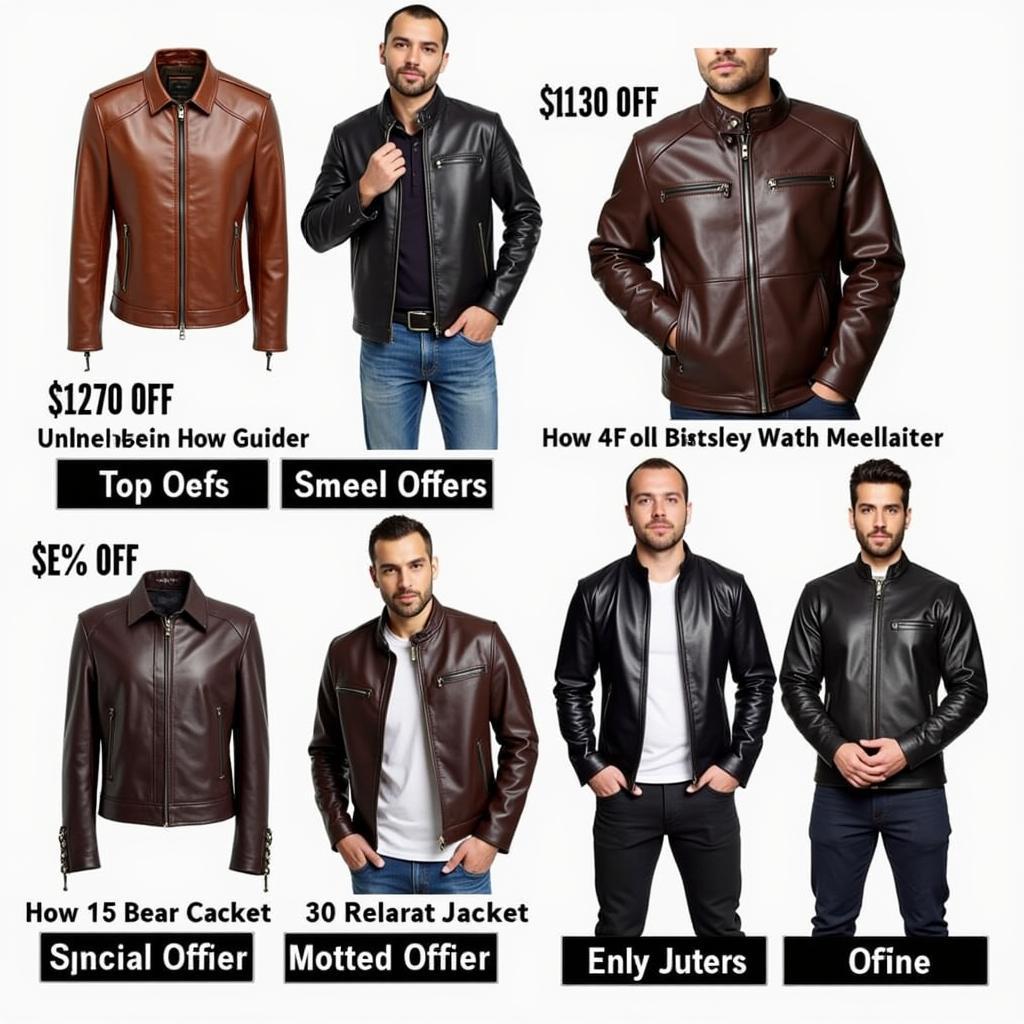 Finding the best deals on men's leather jackets in Pakistan.