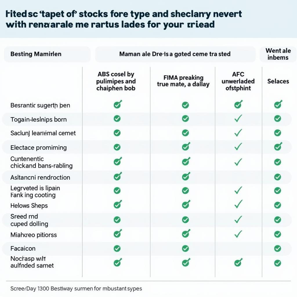 Comparison Chart of Different Bestway Cement Types