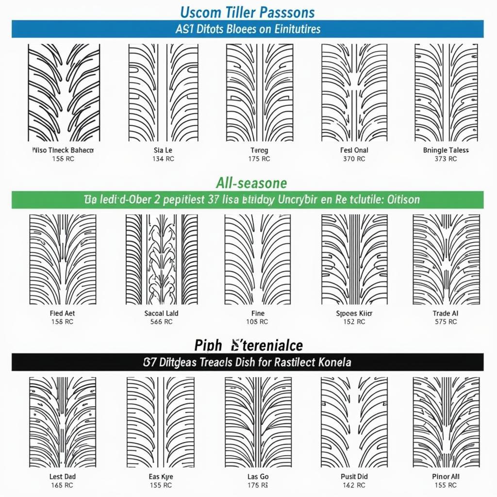 Bridgestone 165/70 R12 Tyre Tread Patterns